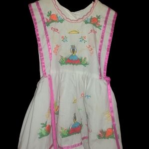 Vintage Homemade Mexican Traditional Dress